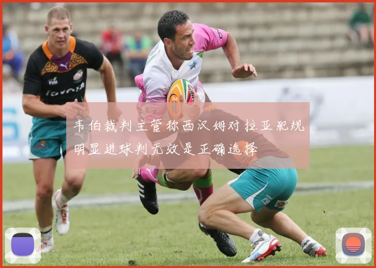 韦伯裁判主管称西汉姆对拉亚犯规明显进球判无效是正确选择